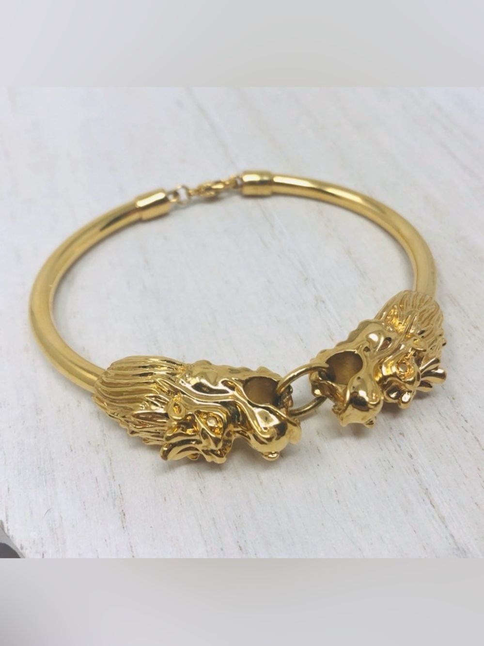18K gold plated dragon head bracelet
